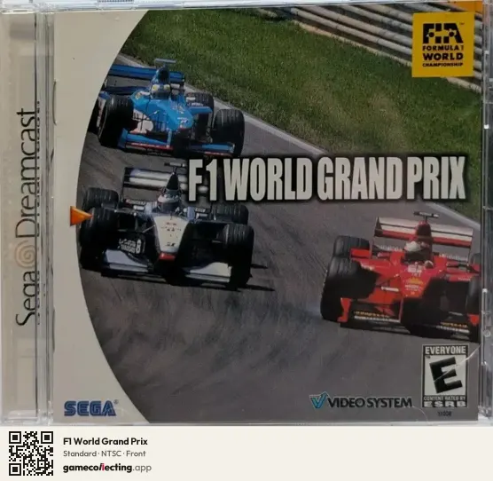 F1 World Grand Prix Sega Dreamcast, NTSC box front