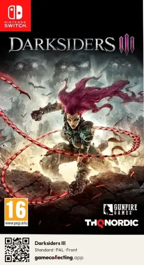 Darksiders III Nintendo Switch, PAL box front