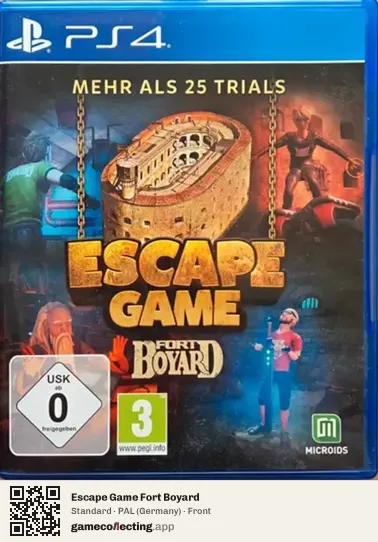Escape Game Fort Boyard PlayStation 4, Germany box front