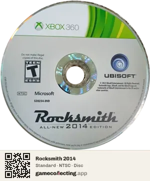 Rocksmith 2014 Xbox 360, NTSC disc