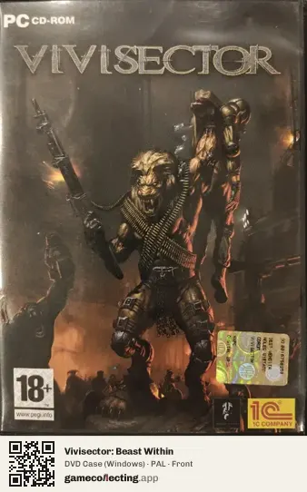 Vivisector: Beast Within Computer, PAL box front