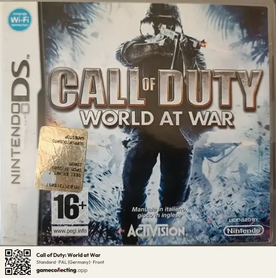 Call of Duty: World at War Nintendo DS, Germany box front