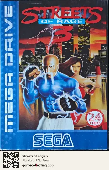 Streets of Rage 3 Sega Mega Drive / Genesis, PAL box front
