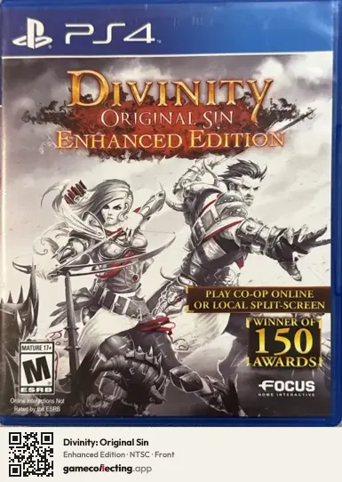 Divinity: Original Sin PlayStation 4, NTSC box front