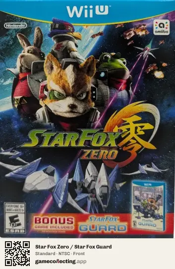 Star Fox Zero / Star Fox Guard Nintendo Wii U, NTSC box front