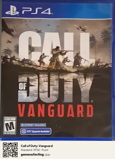 Call of Duty: Vanguard PlayStation 4, NTSC box front