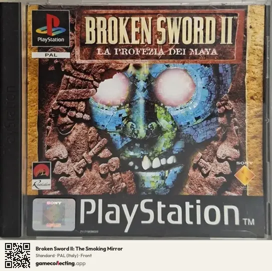 Broken Sword II: The Smoking Mirror PlayStation, Italy box front