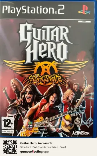Guitar Hero: Aerosmith PlayStation 2, Nordic countries box front