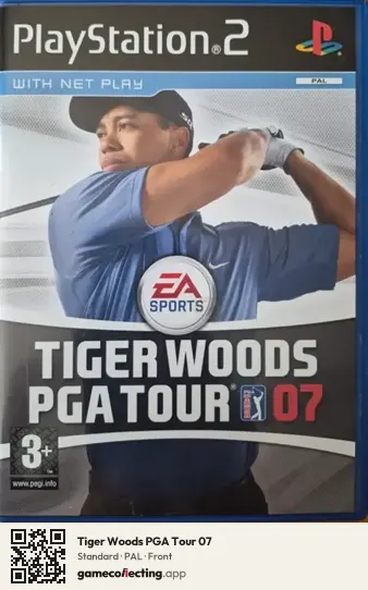 Tiger Woods PGA Tour 07 PlayStation 2, PAL box front