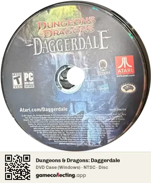 Dungeons & Dragons: Daggerdale Computer, NTSC disc