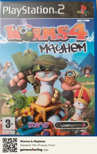 Worms 4: Mayhem PlayStation 2, France box front