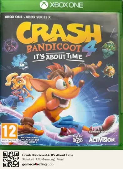 Crash Bandicoot 4: It's About Time Xbox One, Germany box front