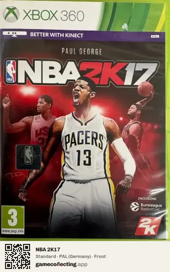 NBA 2K17 Xbox 360, Germany box front