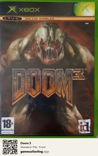 Doom 3 Xbox, PAL box front