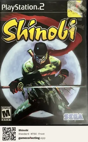 Shinobi PlayStation 2, NTSC box front