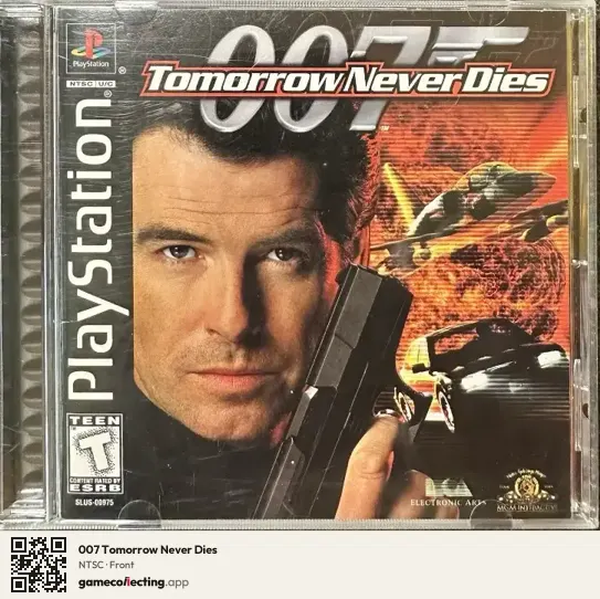 007 Tomorrow Never Dies PlayStation, NTSC box front
