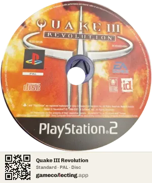Quake III Revolution PlayStation 2, PAL disc