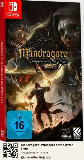 Mandragora: Whispers of the Witch Tree Nintendo Switch, Germany box front