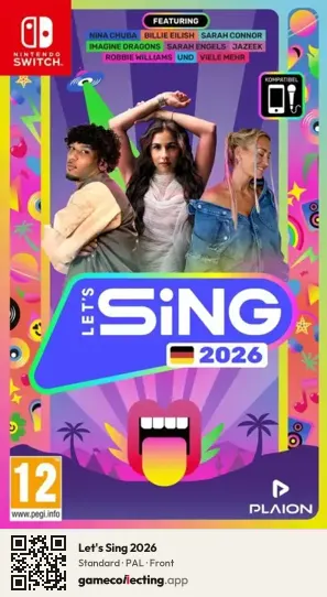 Let's Sing 2026 Nintendo Switch, PAL box front