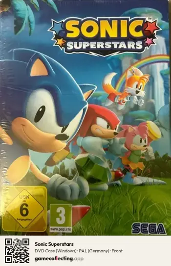 Sonic Superstars Computer, Germany box front