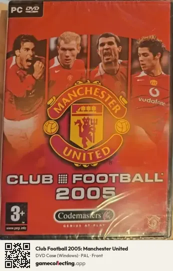 Club Football 2005: Manchester United Computer, PAL box front