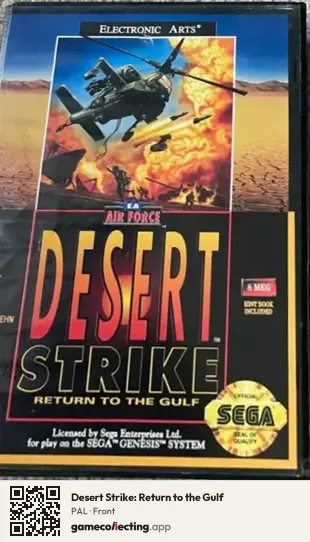 Desert Strike: Return to the Gulf Sega Mega Drive / Genesis, PAL box front