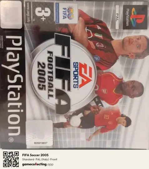 FIFA Soccer 2005 PlayStation, Italy box front
