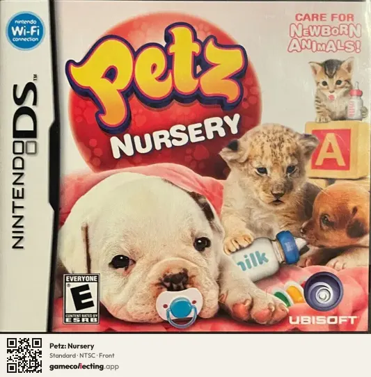 Petz: Nursery Nintendo DS, NTSC box front
