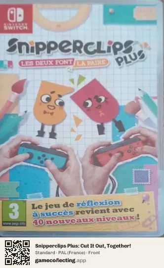 Snipperclips Plus: Cut It Out, Together! Nintendo Switch, France box front