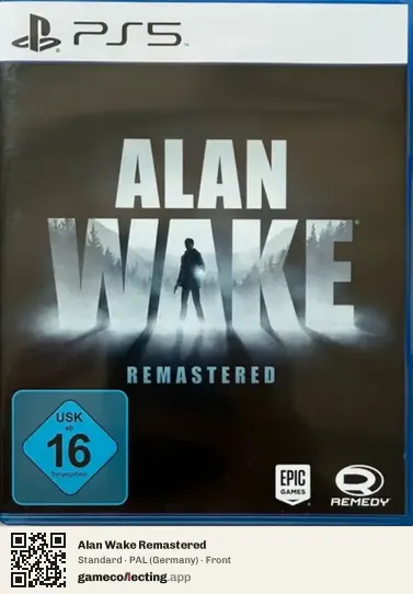 Alan Wake Remastered PlayStation 5, Germany box front
