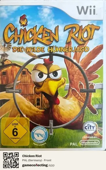 Chicken Riot Nintendo Wii, Germany box front