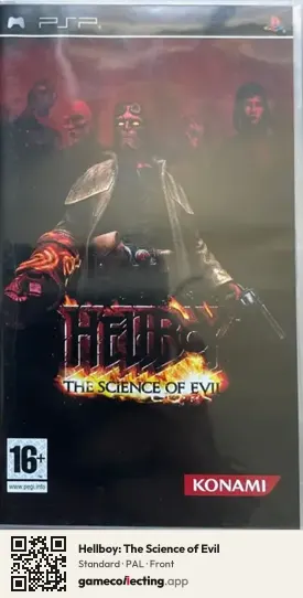 Hellboy: The Science of Evil PlayStation Portable, PAL box front