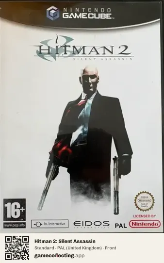 Hitman 2: Silent Assassin Nintendo GameCube, United Kingdom box front