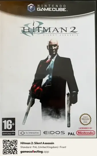 Hitman 2: Silent Assassin Nintendo GameCube, United Kingdom box front