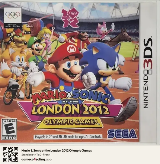 Mario & Sonic at the London 2012 Olympic Games Nintendo 3DS, NTSC box front