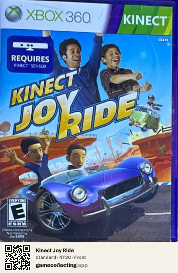 Kinect Joy Ride Xbox 360, NTSC box front