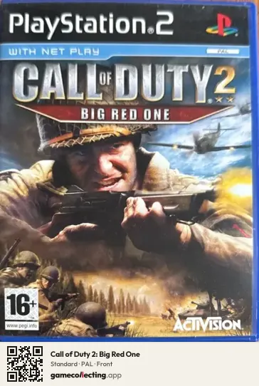 Call of Duty 2: Big Red One PlayStation 2, PAL box front