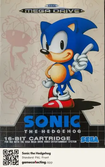 Sonic the Hedgehog Sega Mega Drive / Genesis, PAL box front