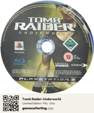 Tomb Raider: Underworld PlayStation 3, PAL disc
