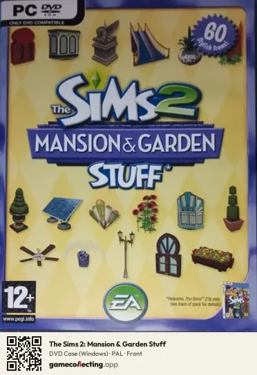 The Sims 2: Mansion & Garden Stuff Computer, PAL box front
