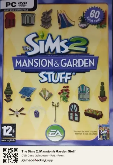 The Sims 2: Mansion & Garden Stuff Computer, PAL box front