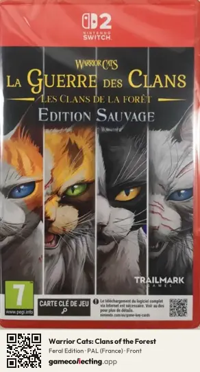 Warrior Cats: Clans of the Forest Nintendo Switch 2, France box front