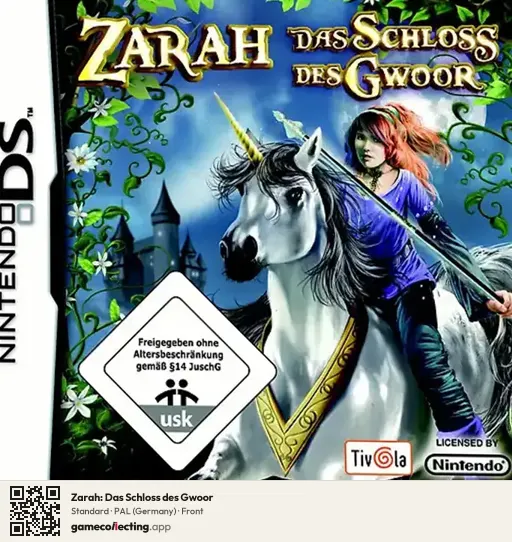 Zarah: Das Schloss des Gwoor Nintendo DS, Germany box front