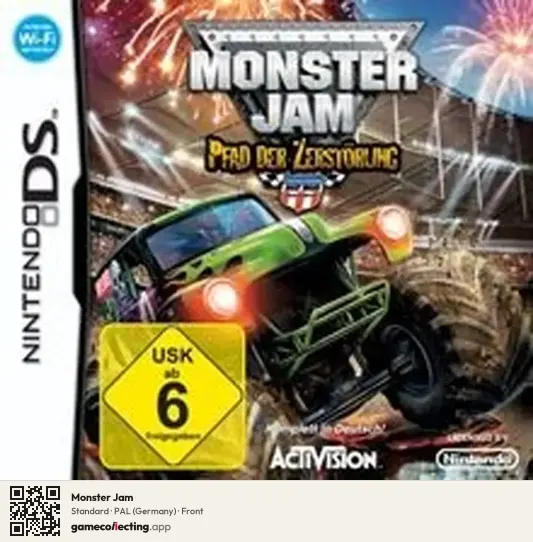 Monster Jam Nintendo DS, Germany box front