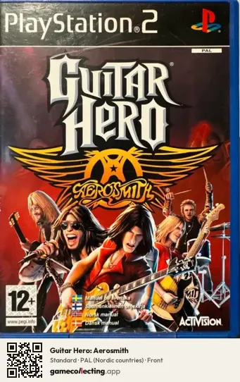 Guitar Hero: Aerosmith PlayStation 2, Nordic countries box front