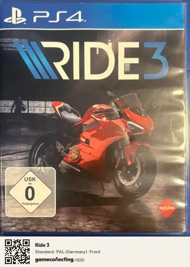 Ride 3 PlayStation 4, Germany box front