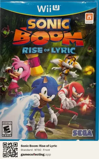 Sonic Boom: Rise of Lyric Nintendo Wii U, NTSC box front