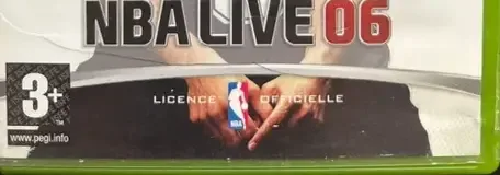 NBA Live 06, the PEGI square on its front