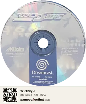 TrickStyle Sega Dreamcast, PAL disc