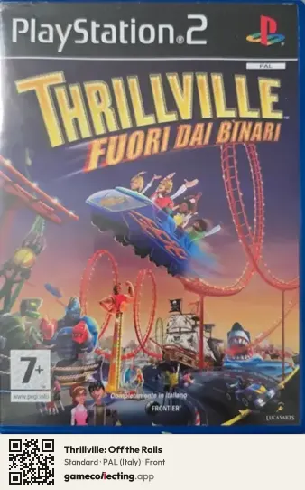 Thrillville: Off the Rails PlayStation 2, Italy box front